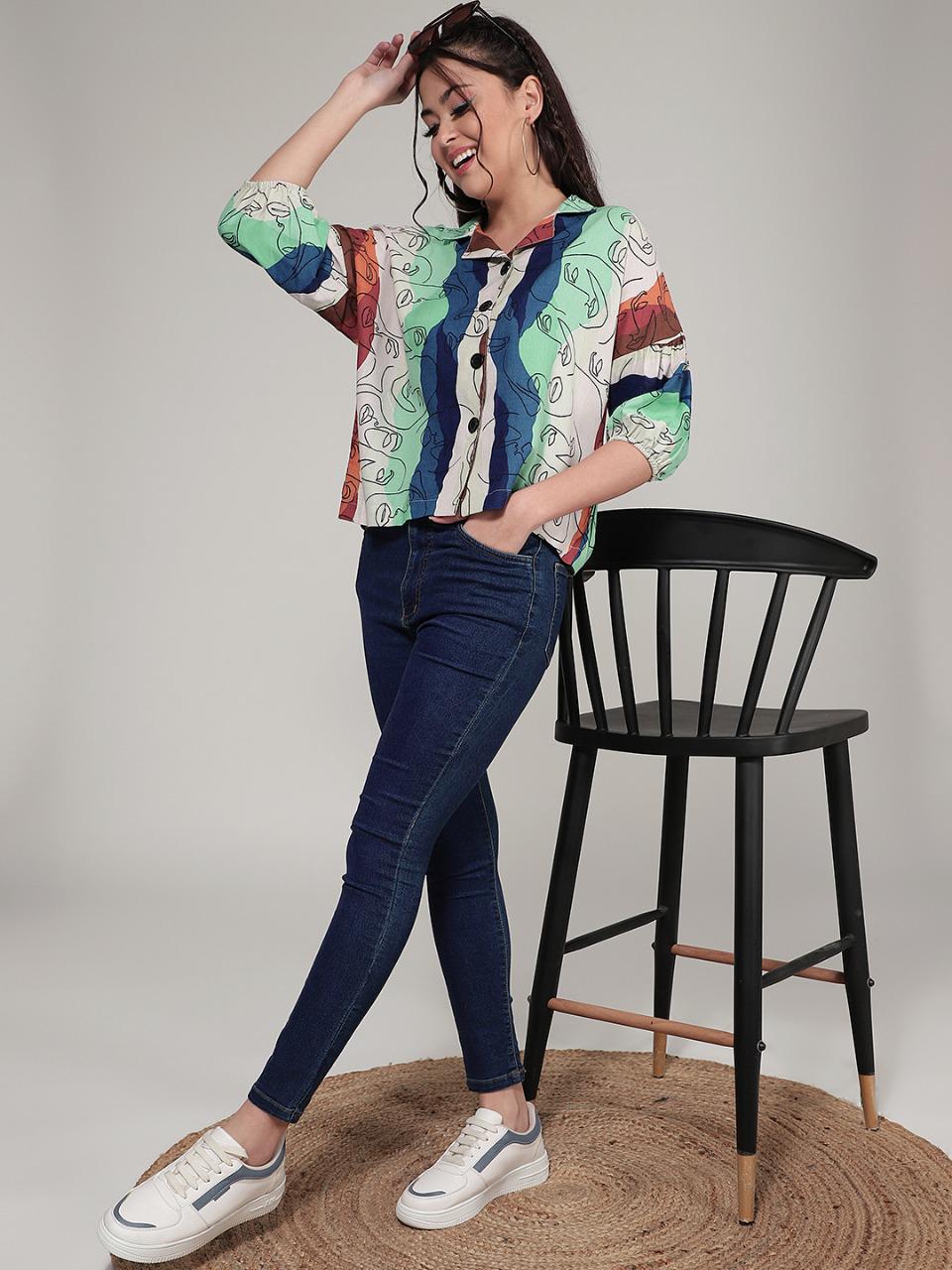 Aakruti 20 Fancy Western Wear Wholesale Ladies Shirt Catalog
